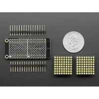 Adafruit 0.8 inch 8x16 LED Matrix FeatherWing Display Kit - White 3149
