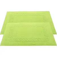 Zöllner set van 2 badmatten, 100% katoen, 50x70 cm, appelmaat