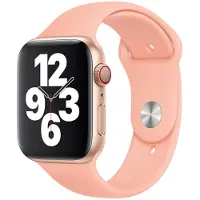 Apple Watch 42/44/45 mm Siliconen Horlogeband Sport Grapefruit