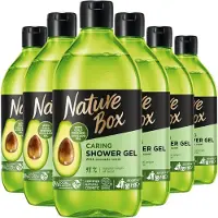 Nature Box Avocado Vegan Douchegel 6 x 385ml - Grootverpakking