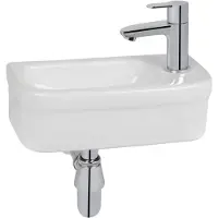 GROHE Euro fontein 1 kraangat met overloop 37x18cm wit
