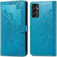 IMoshion Mandala Bookcase voor de Samsung Galaxy A14 (5G/4G) - Turquoise