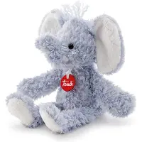 Trudi Classic Knuffel Olifant 22 cm - Hoge kwaliteit pluche knuffel - Knuffeldier voor jongens en meisjes - Blauw - 14x22x22 cm maat S