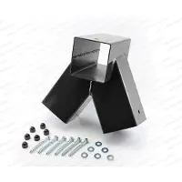 Buitenspeelgoed Keupink Hoekverbinding Vierkant Schommel schuin(100º) 90x90mm zwart