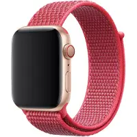 Apple Watch 44mm Nylon Sport Loop Horlogeband Hibiscus