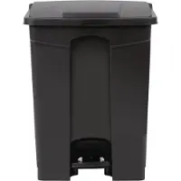 Jantex afvalemmer zwart 65L, 65,6(h) x 50(b) x 40(d)cm