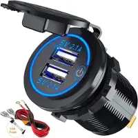HaverCo USB doorvoer aansluiting + Kabelboom 3.1A 5V inbouw lader /