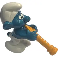 Schleich Smurf met grote fluit - Speelfiguurtje - 6 cm - De smurfen