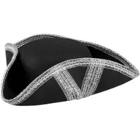 Boland - Hoed Piraat Royal fortune zilver - 59 - Volwassenen - Unisex - Piraten