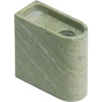 Northern Monolith kaarsenhouder low Mixed green marble