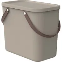 Rotho ALBULA, opbergbox, cappuccino kleur, rechthoekig, kunststof, effen, voor binnengebruik