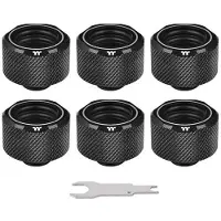 Thermaltake Pacific C-PRO G1/4 PETG Tube 16mm OD Compression - Black (6-Pack Fittings) Waterkoelingfitting