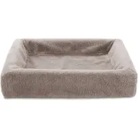 Bia bed fleece overtrek hondenmand taupe -3 70x60x15 cm