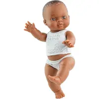 Paola Reina Gordi Babypop Donker Meisje Met Ondergoed 34Cm
