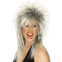 Smiffys carnaval verkleed heksen pruik voor dames wild haar