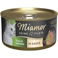 Miamor 24x85g Fijne Filets in Saus Tonijn & groenten Nat Kattenvoer