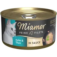 Miamor 24x85g Fijne Filets in Saus Puur Kip Nat Kattenvoer