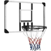 vidaXL Basketbalbord 90x60x2,5 cm polycarbonaat transparant
