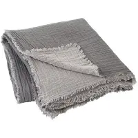 Blomus Double Plaid 130x200 Steel Gray (l) 200 X (b) 130 Cm