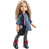 Paola Reina Amigas Carla roze/strikjes (32cm)