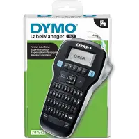 Dymo LabelManager 160-labelmaker | Draagbare labelprinter met QWERTY-toetsenbord | Inclusief zwart-wit D1-etiketten (12 mm) | Voor thuis en op kantoor