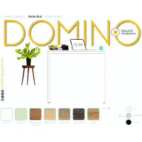 Schaffenburg Bureautafel - Domino Basic 160x80 robson - wit frame