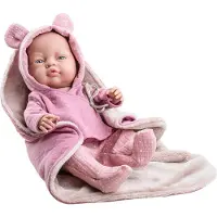Paola Reina Pop Bebitos Meisje Roze/Doek (45cm)