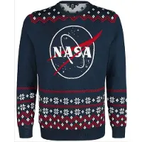 COTTON DIVISION Nasa - Ugly Nasa Christmas Sweater M