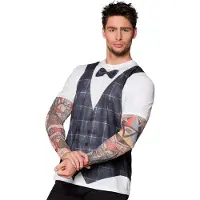 Boland - Fotorealistisch shirt Hipster - Multi - M - Volwassenen -
