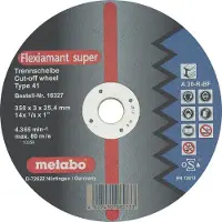 Metabo 616215000 Doorslijpschijf recht 400 mm 10 stuk(s) Staal