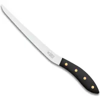 Robert Herder Fileermes SeaKnives - Edwin Vinke's - Stijf - RVS - Lemmet 210 mm - Heft POM Zwart