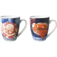 HEINEN - Delfts Blauw - Mok Bloemen Gouden eeuw Set/2