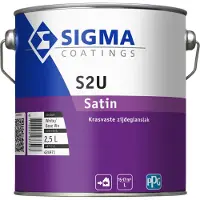 Sigma S2U Satin | Zijdeglans Lakverf Buiten 2,5 LTR - Wit