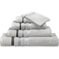 Vandyck Prestige Lines Steel Grey Handdoek 60X110
