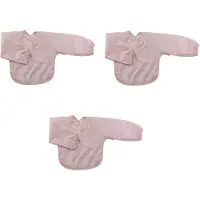 Silly billyz Towel Small Long sleeve Bibs Antique Pink 3 Stuks