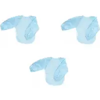 Silly billyz Fleece small Longsleeve Bibs Dusty Blue 3 Stuks