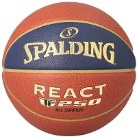 Spalding Lnb 22 React Tf-250 Composiet Indoor/Outdoor (Size 7) Basketbal Heren - Oranje / Marine | Maat: 7