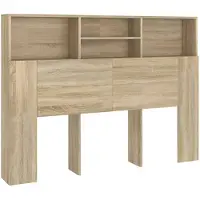 vidaXL Hoofdbordkast Sonoma eiken 140x19x103,5 cm