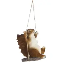 Nnice Eekhoorn op schommel h14x14x10cm Nnice