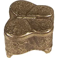 Clayre & Eef Sieradendoos Vlinder 6x5x3 cm Goudkleurig Kunststof Juwelendoos Goudkleurig Juwelendoos