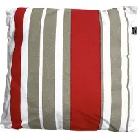 Jolipa Kussen - type 4 - 50cm x 50cm - kleur gebroken wit/taupe/rood - Prijs per stuk