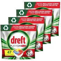 Dreft 4x Dreft Platinum Plus All In One Vaatwastabletten Citroen 47 Stuks