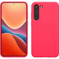 Kwmobile telefoonhoesje geschikt voor Samsung Galaxy S23 Plus - Hoesje met siliconen coating - Smartphone case in neon roze