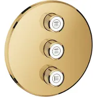 GROHE SmartControl afbouwdeel v. inbouwkraan volume (stopkraan) v. 3 functies rond cool sunrise 29122GL0