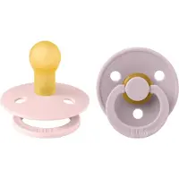 BIBS Colour Schnuller - 2er-Pack - Gr. 1 - Rund - Blossom/Düster - - 0-6 mt - Schnuller