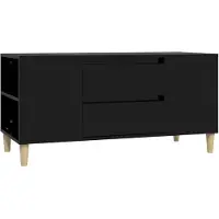 Super Merchant Tv-meubel 102x44,5x50 cm bewerkt hout zwart