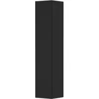 Ink Hoge Kast 1 Deur Links/rechts Greeploos - Mat Zwart - 350x350x1690 Mm (bxdxh) - Badkamermeubels, Kolom- En Zijkasten, Hoge Kasten - 8718835049430
