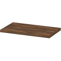 Ink Topdeck 45 Topblad T.b.v. Onderkast - 80x45x3,5cm - MFC - Noten - Badkamermeubels, Wastafelbladen - 8718835096694