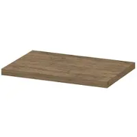 Ink Topdeck 45 Topblad T.b.v. Onderkast - 70x45x3,5cm - MFC - Naturel Eiken - Badkamermeubels, Wastafelbladen - 8718835096595