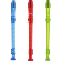 Stagg REC-GER/TBL sopraanblokfluit, Duitse boring, blauw